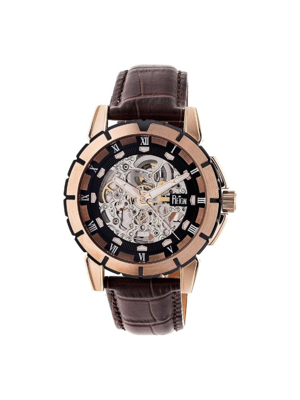 NWT Reign Philippe Automatic Black Dial Men's Watch
